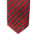 Seiden-Krawatten, Jacquard gewebt "Templerkreuz"